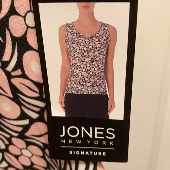 Jones New York Floral Print Sleeveless Top (NWT) - Picture 4 of 5